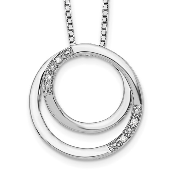 Sterling Silver Diamond Necklace – Palace of Bijoux